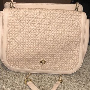 Tory Burch Light Pink Quilted Shoulder Bag. Brand New Without Tag